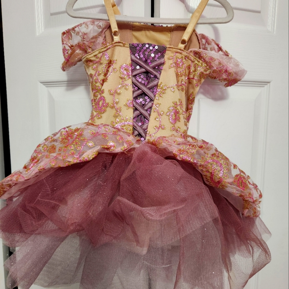 Purple and Gold Ballet Costume
